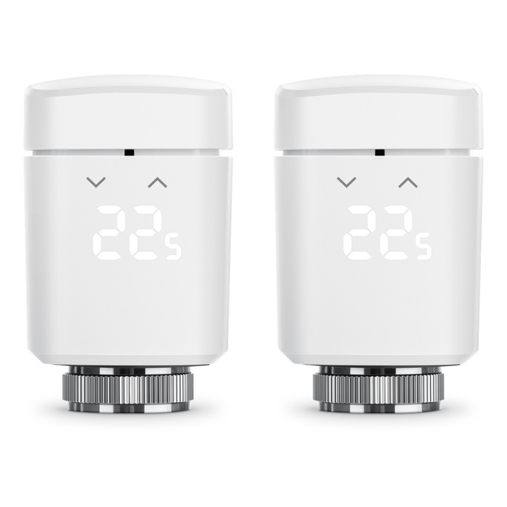 Eve Home EVE - Thermo - Slimme Thermostatische Radiatorkraan (2-Pack) (2020) HomeKit in de groep HUISHOUDEN & TUIN / Smart home / Slimme huissystemen bij TP E-commerce Nordic AB (C96266)