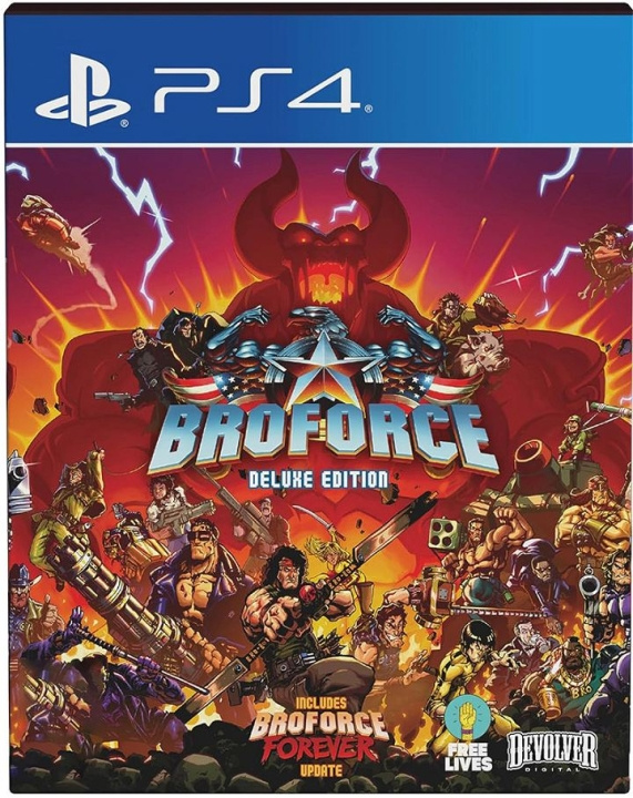 Broforce (Deluxe Edition) (PS4) in de groep HOME ELECTRONICS / Spelconsoles en accessoires / Sony PlayStation 4 / Spel bij TP E-commerce Nordic AB (C96391)