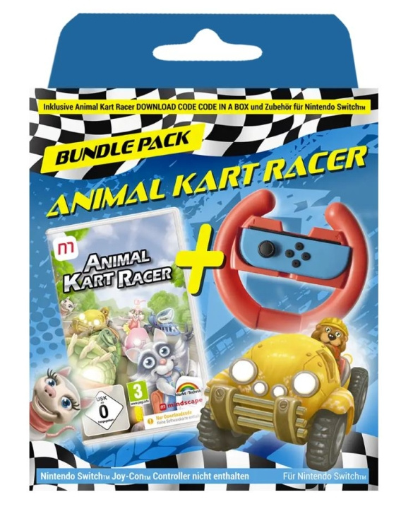 Animal Kart Racer Bundel (Code in een doos) (DE/Multi in spel) in de groep HOME ELECTRONICS / Spelconsoles en accessoires / Nintendo Switch bij TP E-commerce Nordic AB (C96475)