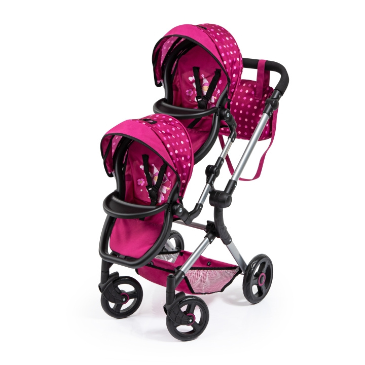 Bayer Tweeling Kinderwagen - Neo - Roze (26267AA) in de groep SPEELGOED, KINDER- & BABYPRODUCTEN / Speelgoed / Docks & Accessoires bij TP E-commerce Nordic AB (C96623)