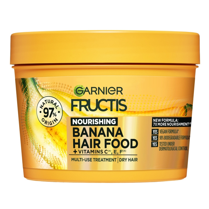 Garnier Fructis Hair Food Banana Mask - 400ml in de groep BEAUTY & HEALTH / Haar & Styling / Haarverzorging / Haarmasker bij TP E-commerce Nordic AB (C96799)