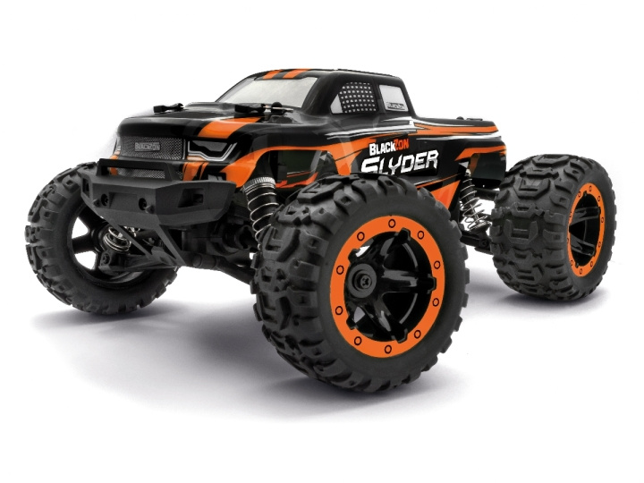 Blackzon Slyder MT 1/16 4WD elektrische monstertruck - oranje (540099) in de groep SPEELGOED, KINDER- & BABYPRODUCTEN / Op afstand bestuurbaar / Afstand bestuurbare auto\'s bij TP E-commerce Nordic AB (C97034)