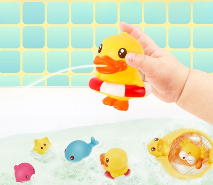 B.Duck B. Eend - Badset (258-0716) in de groep SPEELGOED, KINDER- & BABYPRODUCTEN / Buitenspeelgoed / Badspeelgoed bij TP E-commerce Nordic AB (C97038)