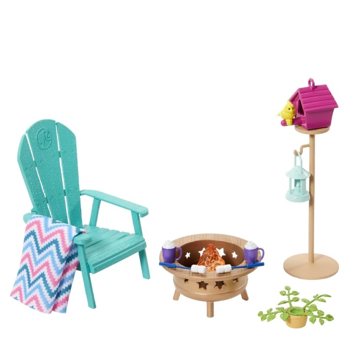 Barbie Meubels en Decor - Achtertuin (HJV33) in de groep SPEELGOED, KINDER- & BABYPRODUCTEN / Speelgoed / Docks & Accessoires bij TP E-commerce Nordic AB (C97058)