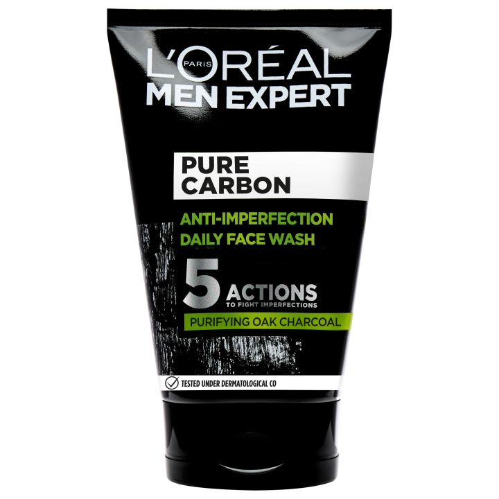 L\'Oréal Paris Men Expert Pure Carbon Anti-Imperfection Daily Face Wash - 100ml in de groep BEAUTY & HEALTH / Huidsverzorging / Gezicht / Schoonmaak bij TP E-commerce Nordic AB (C97171)