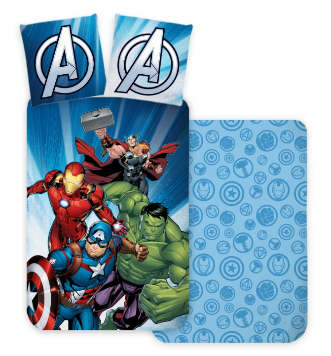 BrandMac Beddengoed - Volwassen 140 x 200 cm - Avengers (1000847) in de groep SPEELGOED, KINDER- & BABYPRODUCTEN / Kindertextiel / Beddengoed / Beddensets voor Junioren bij TP E-commerce Nordic AB (C97309)