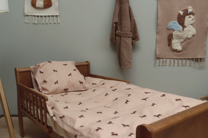 By Mats Beddengoed Baby maat 70 x 100 cm - Simple Unicorn (MAT104) in de groep SPEELGOED, KINDER- & BABYPRODUCTEN / Kindertextiel / Beddengoed / Bedsets voor kinderwagens bij TP E-commerce Nordic AB (C97330)