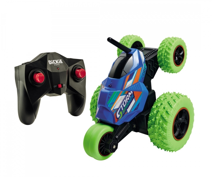 Dickie Toys RC Storm Spinner (201104006) in de groep SPEELGOED, KINDER- & BABYPRODUCTEN / Op afstand bestuurbaar / Afstand bestuurbare auto\'s bij TP E-commerce Nordic AB (C97484)