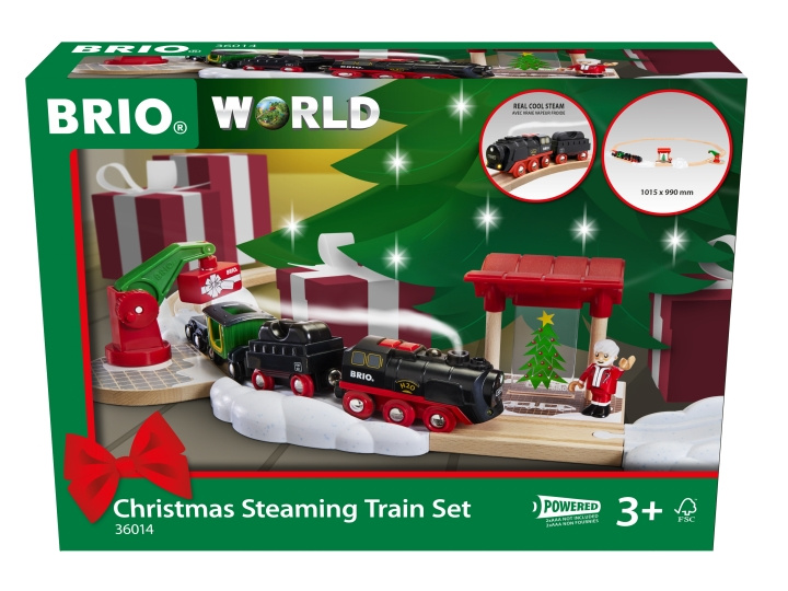 BRIO Kerst stoomtrein set Spec.set (36014) in de groep SPEELGOED, KINDER- & BABYPRODUCTEN / Speelgoed / Bouwspeelgoed / Brio treinrails bij TP E-commerce Nordic AB (C97486)