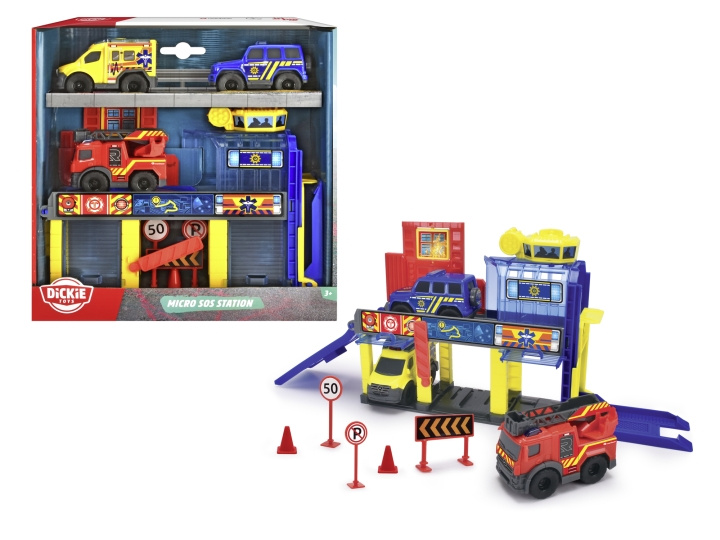 Dickie Toys Micro SOS-station (203713017) in de groep SPEELGOED, KINDER- & BABYPRODUCTEN / Speelgoed / Speelgoedauto\'s bij TP E-commerce Nordic AB (C97513)