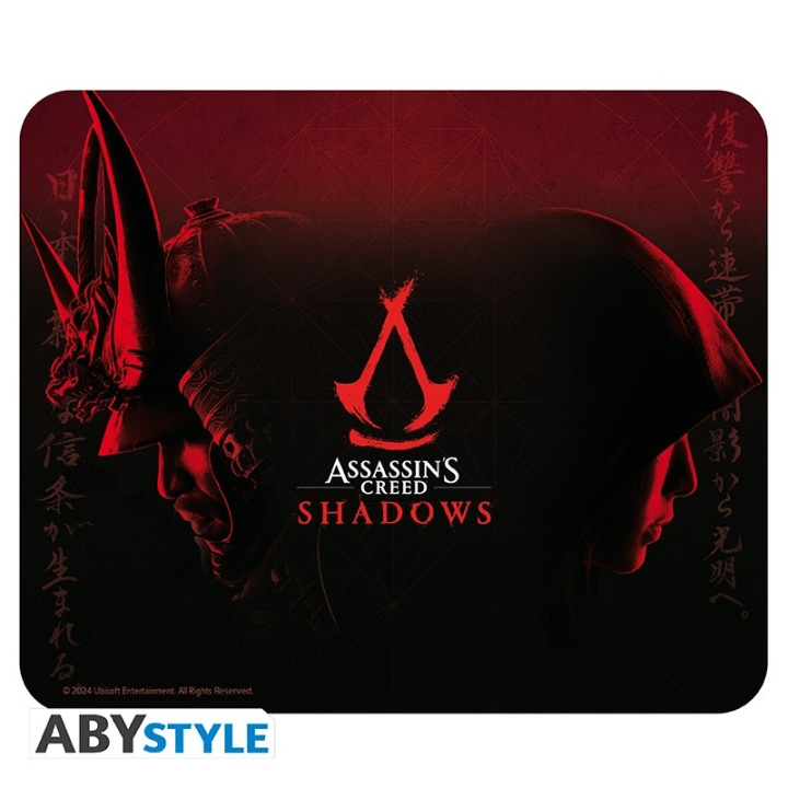 Abysse ASSASSIN\'S CREED - Zachte muismat - Shadows Yasuke & Naoe in de groep COMPUTERS & RANDAPPARATUUR / GAMING / Muismat bij TP E-commerce Nordic AB (C97594)