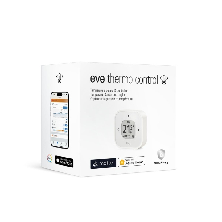 Eve Home Eve - Thermo Control Matter/HomeKit in de groep HUISHOUDEN & TUIN / Smart home / Slimme huissystemen bij TP E-commerce Nordic AB (C97600)