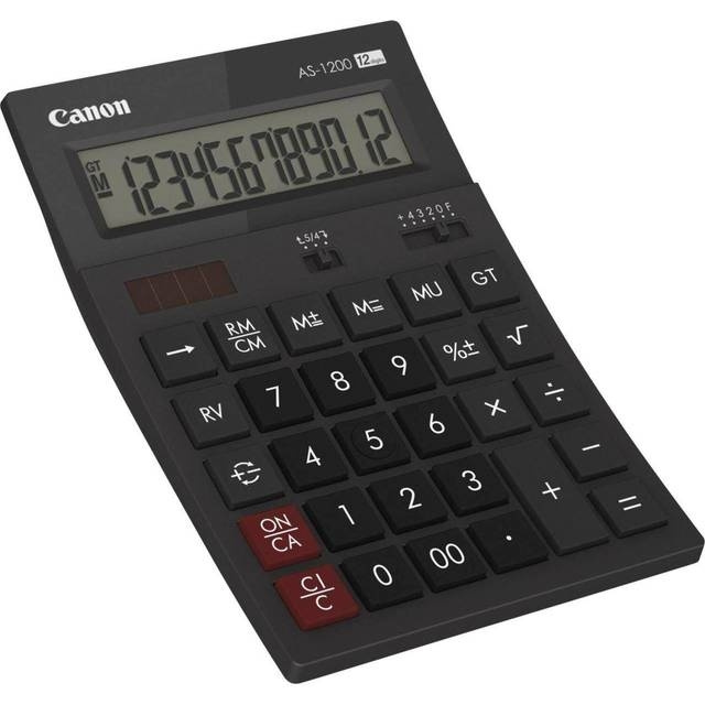 Canon AS-1200 bureaucalculator in de groep HUISHOUDEN & TUIN / Kantoormateriaal / Op het bureau bij TP E-commerce Nordic AB (C97621)