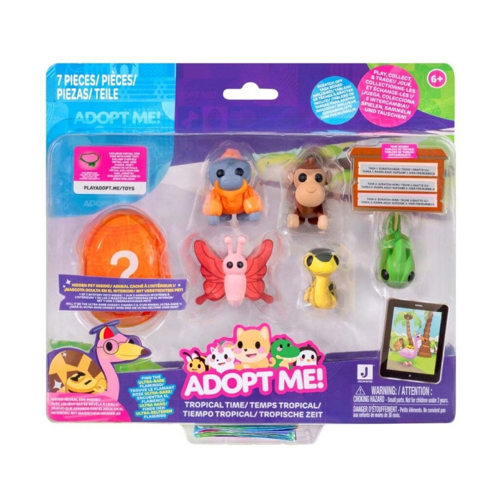 Adopt Me set met 6 tropische dieren (243-0115) in de groep SPEELGOED, KINDER- & BABYPRODUCTEN / Speelgoed / Figuren, Miniaturen & accessoires bij TP E-commerce Nordic AB (C97653)