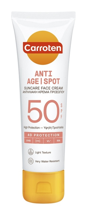 Carroten Gezicht antizonnebrandcrème SPF 50 50 ml in de groep BEAUTY & HEALTH / Huidsverzorging / Zonnebank / Zonnebescherming bij TP E-commerce Nordic AB (C97697)