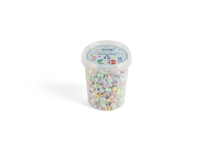 Dantoy Pastel gerecyclede kralen - 520 stuks (5911) in de groep SPEELGOED, KINDER- & BABYPRODUCTEN / Speelgoed / Ambachten bij TP E-commerce Nordic AB (C97724)