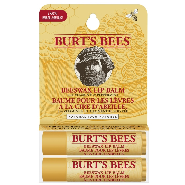 Burt\'s Bees UNI BIJENWAS LIPPENBALSEM TUBE BLISTER TWIN PACK in de groep BEAUTY & HEALTH / Makeup / Lippen / Lippenbalsem bij TP E-commerce Nordic AB (C97799)