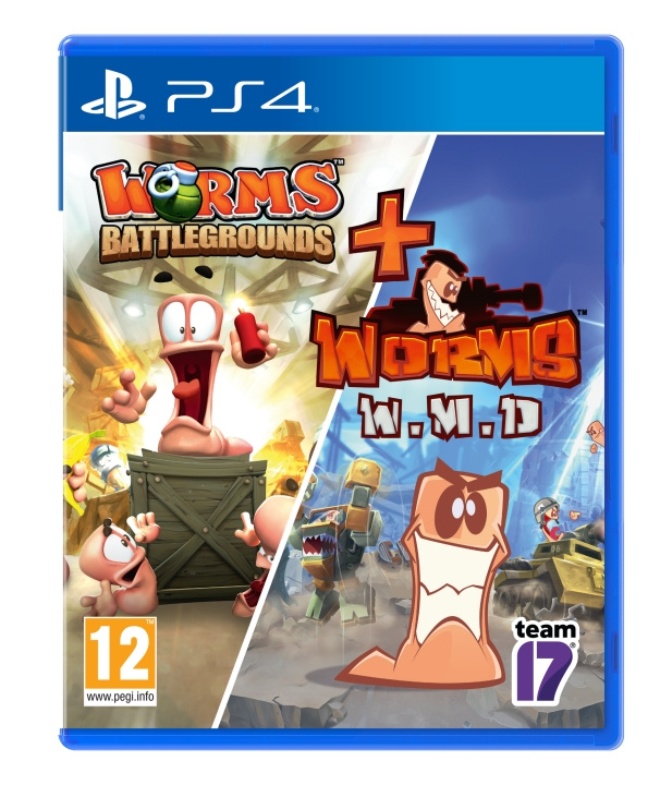 Team17 Worms Battlegrounds + Worms WMD Dubbelpakket in de groep HOME ELECTRONICS / Spelconsoles en accessoires / Sony PlayStation 4 / Spel bij TP E-commerce Nordic AB (C97934)