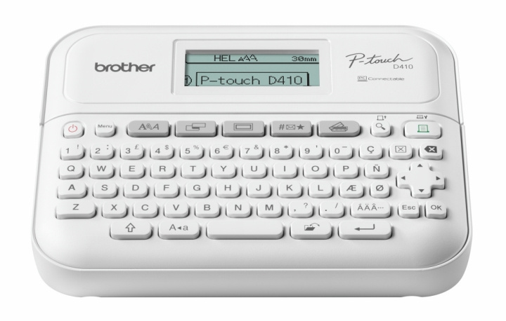 Brother PT-D410 P-touch desktop-etikettenprinter, tot 18 mm, USB in de groep COMPUTERS & RANDAPPARATUUR / Printers & Accessoires / Printers / Zebra & Lable printers bij TP E-commerce Nordic AB (C97950)