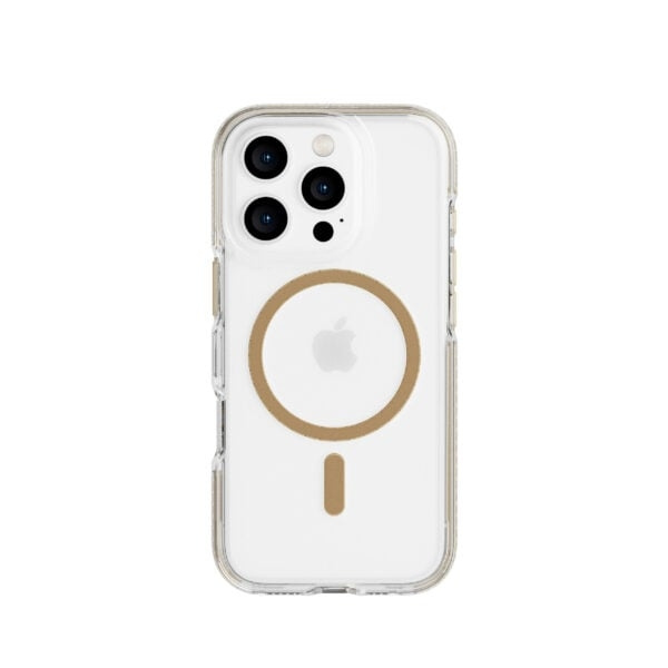 Evo Tech21 - Evo Crystal - Cover - iPhone 16 Pro - Crystal MagSafe - Goud in de groep SMARTPHONE & TABLETS / Mobielbescherming / Apple / iPhone 16 bij TP E-commerce Nordic AB (C97965)