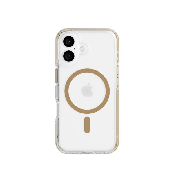 Evo Tech21 - Evo Kristal - Cover - iPhone 16 - MagSafe - Goud in de groep SMARTPHONE & TABLETS / Mobielbescherming / Apple / iPhone 16 bij TP E-commerce Nordic AB (C97969)