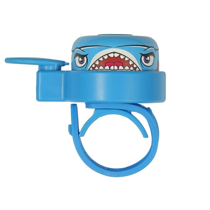 Crazy Safety Blue Shark fietsbel voor kinderen - Blauw - One size in de groep SPORT, VRIJE TIJD & HOBBY / Sportuitrusting / Fietsaccessoires / Overige fietsaccessoires bij TP E-commerce Nordic AB (C98015)