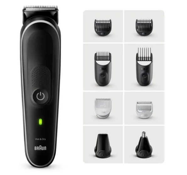 Braun Styler MGK5440 Zwart & Grijs in de groep BEAUTY & HEALTH / Haar & Styling / Scheren & Trimmen / Haartrimmers bij TP E-commerce Nordic AB (C98044)