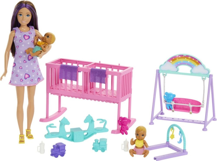 Barbie - Schipper tweeling kinderkamer pop (HXM99) in de groep SPEELGOED, KINDER- & BABYPRODUCTEN / Speelgoed / Docks & Accessoires bij TP E-commerce Nordic AB (C98067)