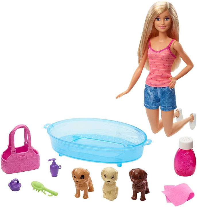 Barbie Puppy Badtijd (GDJ37) in de groep SPEELGOED, KINDER- & BABYPRODUCTEN / Speelgoed / Docks & Accessoires bij TP E-commerce Nordic AB (C98080)