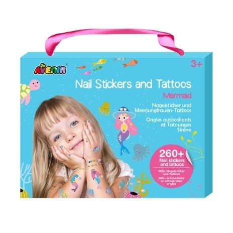 Avenir Nagelstickers en Tattoos - Zeemeermin (58NA218204) in de groep SPEELGOED, KINDER- & BABYPRODUCTEN / Speelgoed / Ambachten bij TP E-commerce Nordic AB (C98124)