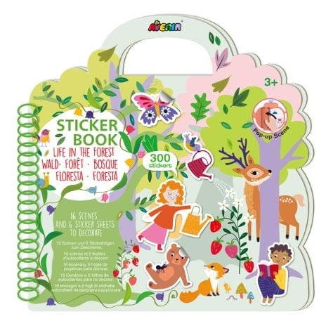 Avenir Stickerboek - Het leven in het bos (58STB230005) in de groep SPEELGOED, KINDER- & BABYPRODUCTEN / Speelgoed / Ambachten bij TP E-commerce Nordic AB (C98133)