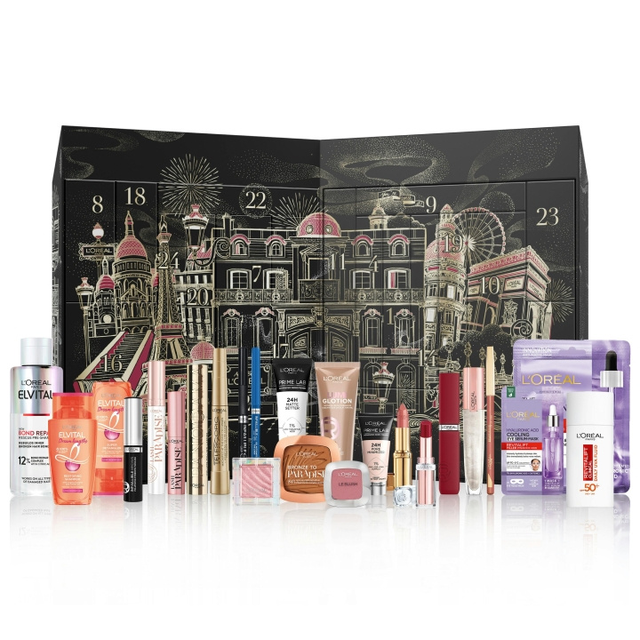 L\'Oréal Parijs adventskalender 2024 cadeauverpakking in de groep BEAUTY & HEALTH / Cadeausets / Cadeausets voor haar bij TP E-commerce Nordic AB (C98193)