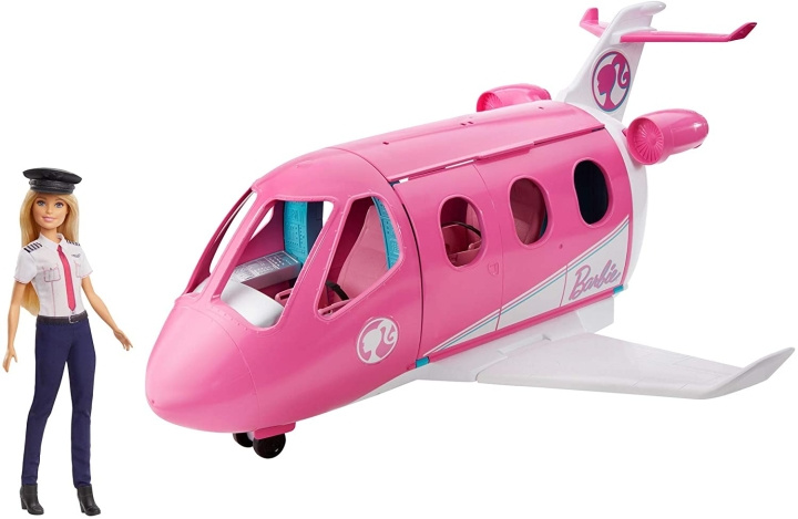 Barbie Droomvliegtuig met piloot pop (GJB33) in de groep SPEELGOED, KINDER- & BABYPRODUCTEN / Speelgoed / Docks & Accessoires bij TP E-commerce Nordic AB (C98205)