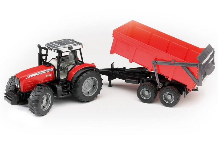 Bruder Massey Ferguson 7480 met kipwagen (02045) in de groep SPEELGOED, KINDER- & BABYPRODUCTEN / Speelgoed / Speelgoedauto\'s bij TP E-commerce Nordic AB (C98245)