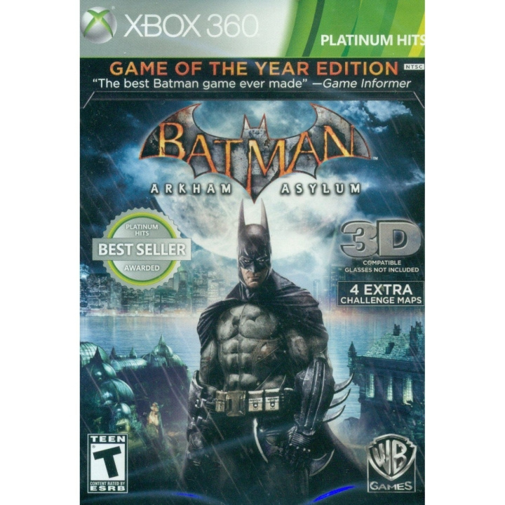 Batman: Arkham Asylum (Game of the Year Edition) (Platinum Hits) (Import) (X360) in de groep HOME ELECTRONICS / Spelconsoles en accessoires / Xbox 360 bij TP E-commerce Nordic AB (C98653)