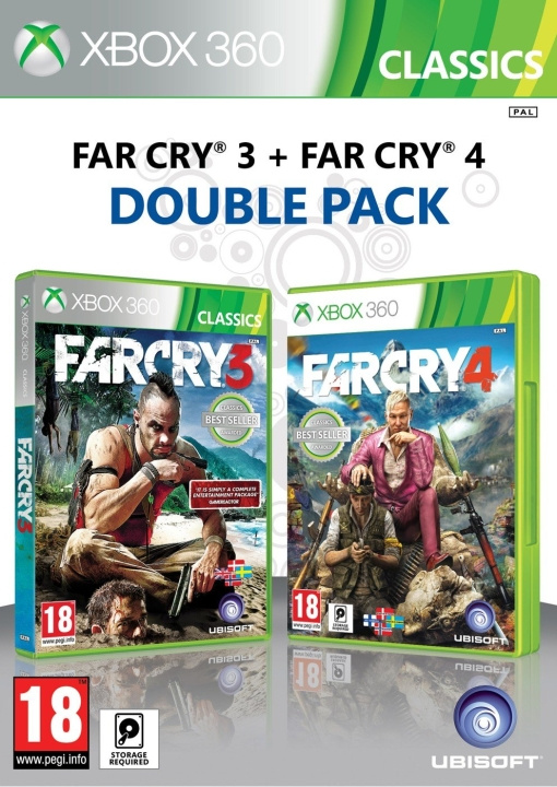 Far Cry 3 + Far Cry 4 (Double Pack) (X360) in de groep HOME ELECTRONICS / Spelconsoles en accessoires / Xbox 360 bij TP E-commerce Nordic AB (C98691)