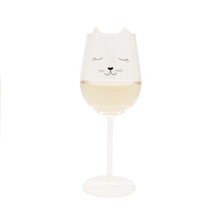 Winkee Kat Wijnglas - Wijnglas in de groep SPORT, VRIJE TIJD & HOBBY / Leuke dingen / Handige spullen bij TP E-commerce Nordic AB (C98889)