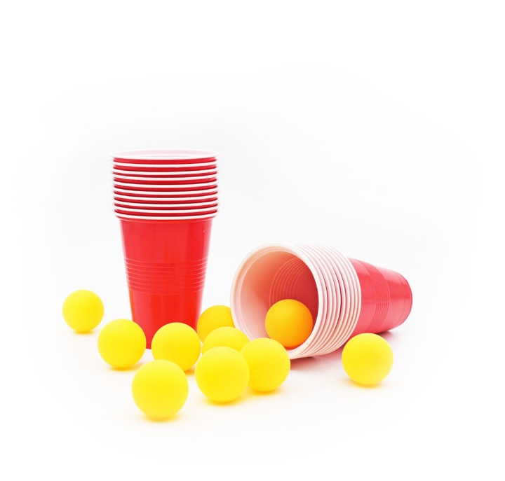 Winkee Bierpongset - Klassiek Bierpong - 20 bekers en 10 ballen in de groep SPORT, VRIJE TIJD & HOBBY / Leuke dingen / Handige spullen bij TP E-commerce Nordic AB (C99125)