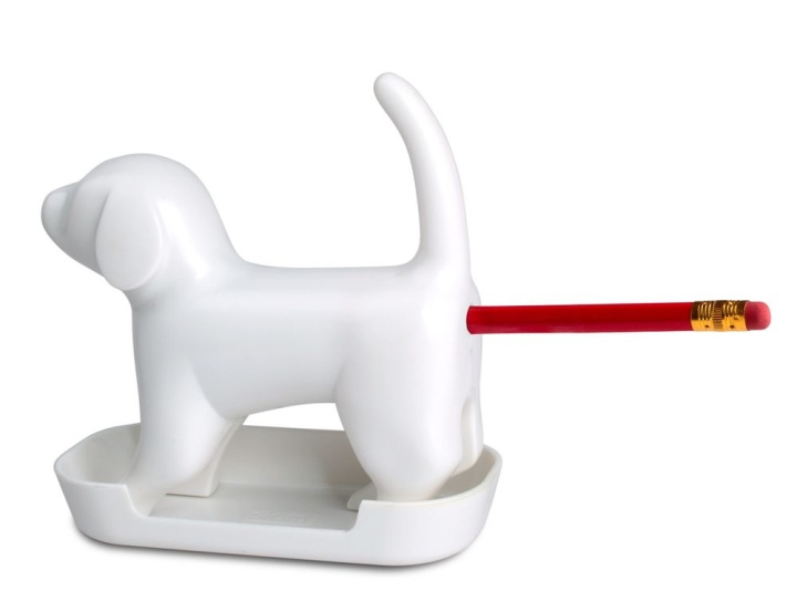 Winkee Puntenslijper - Sharp end Pup Wit met geluid - Wit in de groep SPORT, VRIJE TIJD & HOBBY / Leuke dingen / Leuke dingen bij TP E-commerce Nordic AB (C99169)