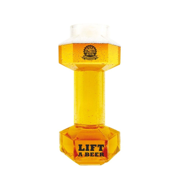 Winkee Dumbbell Bierglas - Glas in de groep SPORT, VRIJE TIJD & HOBBY / Leuke dingen / Handige spullen bij TP E-commerce Nordic AB (C99503)