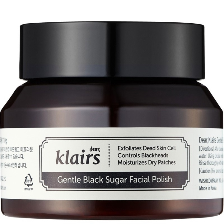 Klairs Gentle Black Sugar Facial Polish 110g in de groep BEAUTY & HEALTH / Huidsverzorging / Gezicht / Scrub / Peeling bij TP E-commerce Nordic AB (C99593)