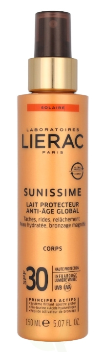 Lierac Paris Lierac Sunissime Anti-Age Global Protective Body Milk SPF30 150 ml in de groep BEAUTY & HEALTH / Huidsverzorging / Zonnebank / Zonnebescherming bij TP E-commerce Nordic AB (C99755)