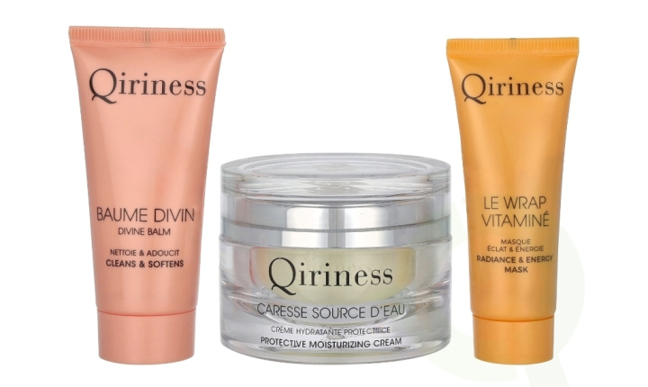 Qiriness Boite A Caresse Source D\'eau Set 100 ml Caresse Source d\'Eau Cream 50ml/Balm Divin 30ml/Vitamin Wrap 20ml in de groep BEAUTY & HEALTH / Cadeausets / Cadeausets voor haar bij TP E-commerce Nordic AB (C99783)