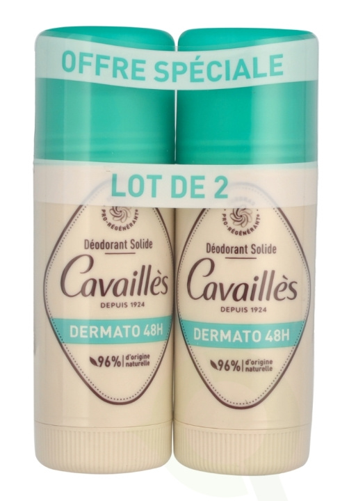 Roge Cavailles Dermato 48H Deo Stick Duo 80 ml 2x40ml in de groep BEAUTY & HEALTH / Geuren & Parfum / Deodorant / Deodorant voor mannen bij TP E-commerce Nordic AB (C99792)