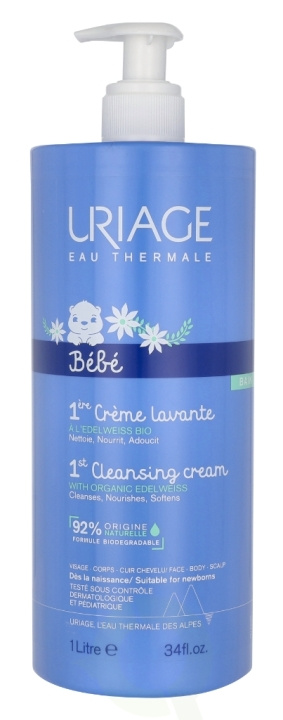 Uriage Bebe 1st Cleansing Cream 1000 ml in de groep BEAUTY & HEALTH / Huidsverzorging / Lichaamsverzorging / Bad- en douchegels bij TP E-commerce Nordic AB (C99794)