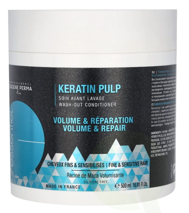 Eugene Perma Essentiel Keratine Pulp Th Wash Out Conditioner 500 ml in de groep BEAUTY & HEALTH / Haar & Styling / Haarverzorging / Conditioner bij TP E-commerce Nordic AB (C99811)