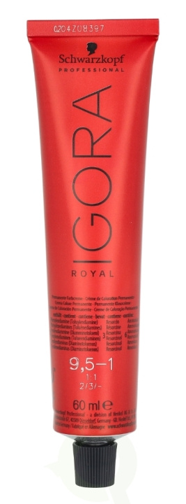 Schwarzkopf Igora Royal Permanent Color Creme 60 ml 9.5-1 in de groep BEAUTY & HEALTH / Haar & Styling / Haarverzorging / Haarverf / Haarverf & Kleurbommen bij TP E-commerce Nordic AB (C99819)