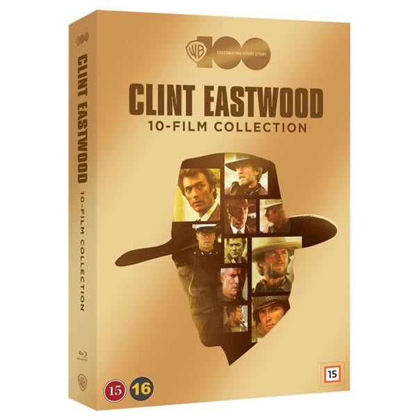 Warner 100: Clint Eastwood 10-Film Collection in de groep HOME ELECTRONICS / Audio & Beeld / TV & Accessoires / Films / DVD bij TP E-commerce Nordic AB (D00251)