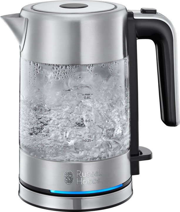 Russell Hobbs Compacte Waterkoker - Glas in de groep HUISHOUDEN & TUIN / Huishoudelijke apparaten / Water & Sap / Waterkokers bij TP E-commerce Nordic AB (D00438)