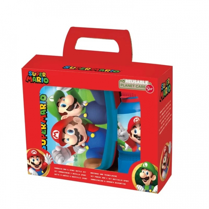 Super Mario Lunchbox & Waterfles (75273) in de groep SPEELGOED, KINDER- & BABYPRODUCTEN / Eten & Drinken / Babyflessen & Accessoires bij TP E-commerce Nordic AB (D00443)